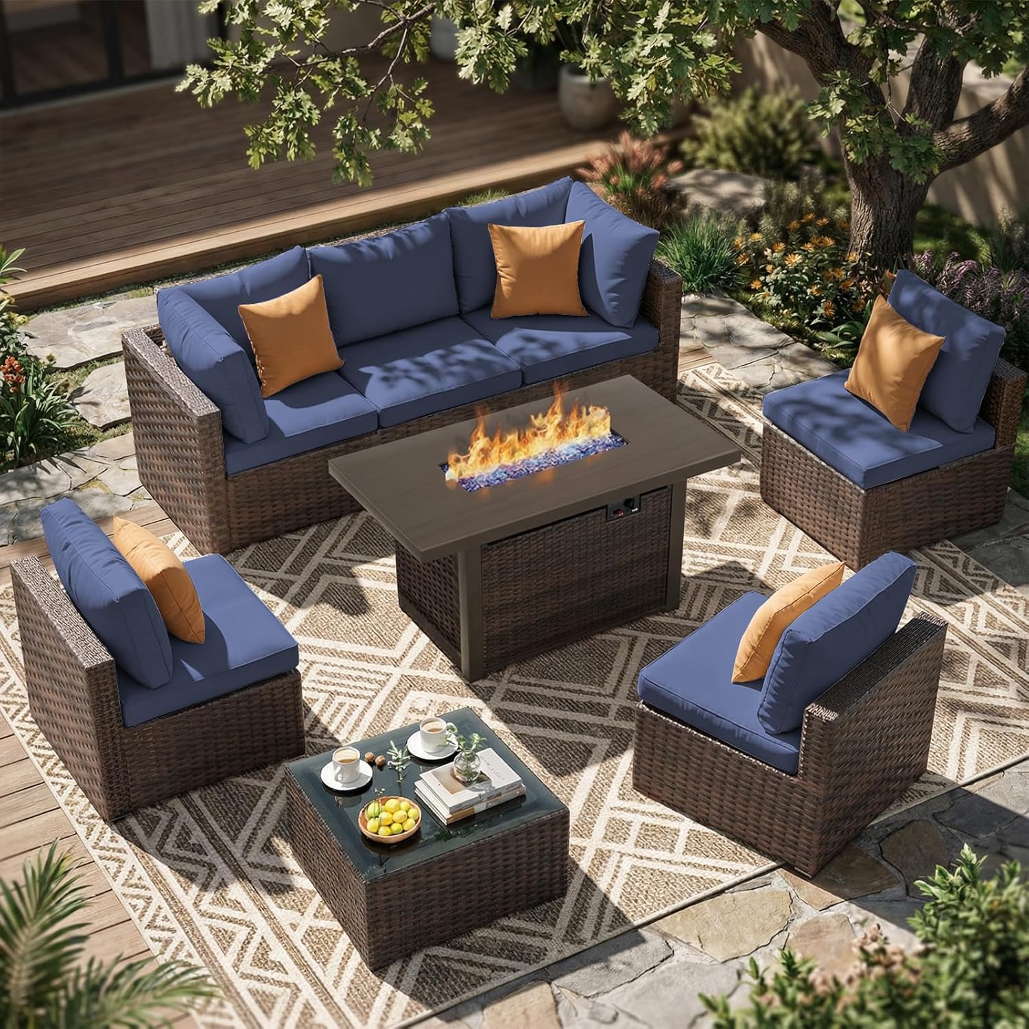 Outdoor Furniture Rh - 8 Set Perabot Teras Luar Ruangan