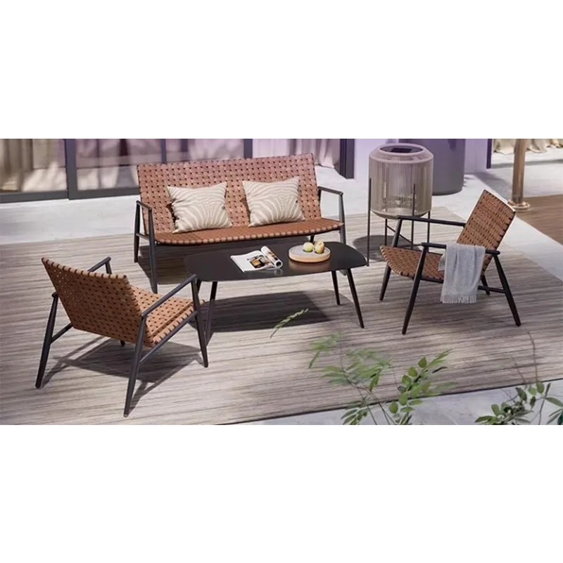 Outdoor Furniture Weatherproof - Set Furnitur Rotan Luar Ruangan 3