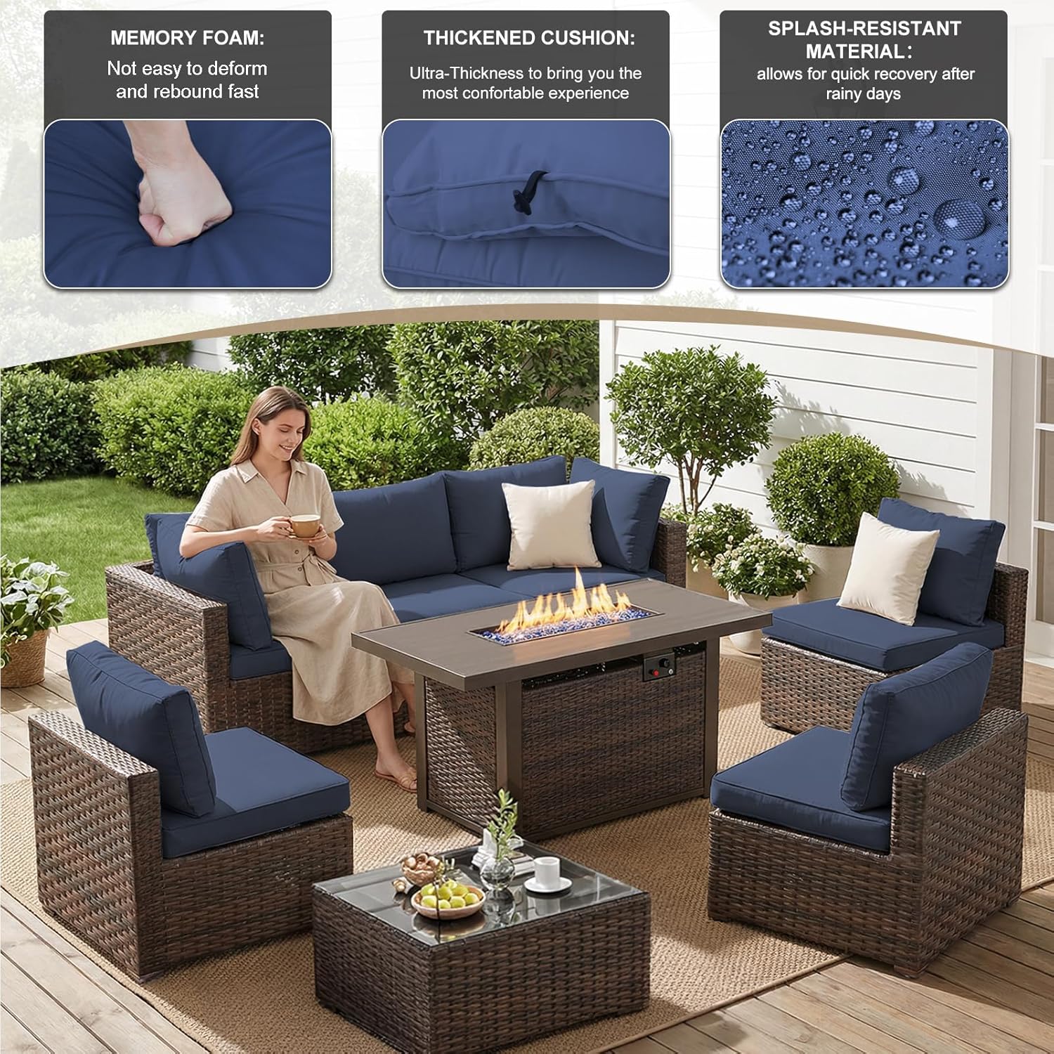 8 Set Perabot Teras Luar Ruang - Outdoor Furniture Rh ulasan dan harga