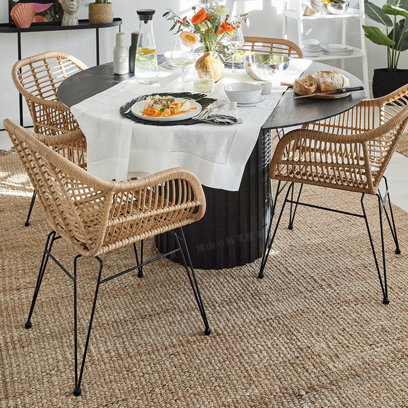 Set Tiga Kursi Santai Anyaman  - Outdoor Furniture Rh ulasan dan harga