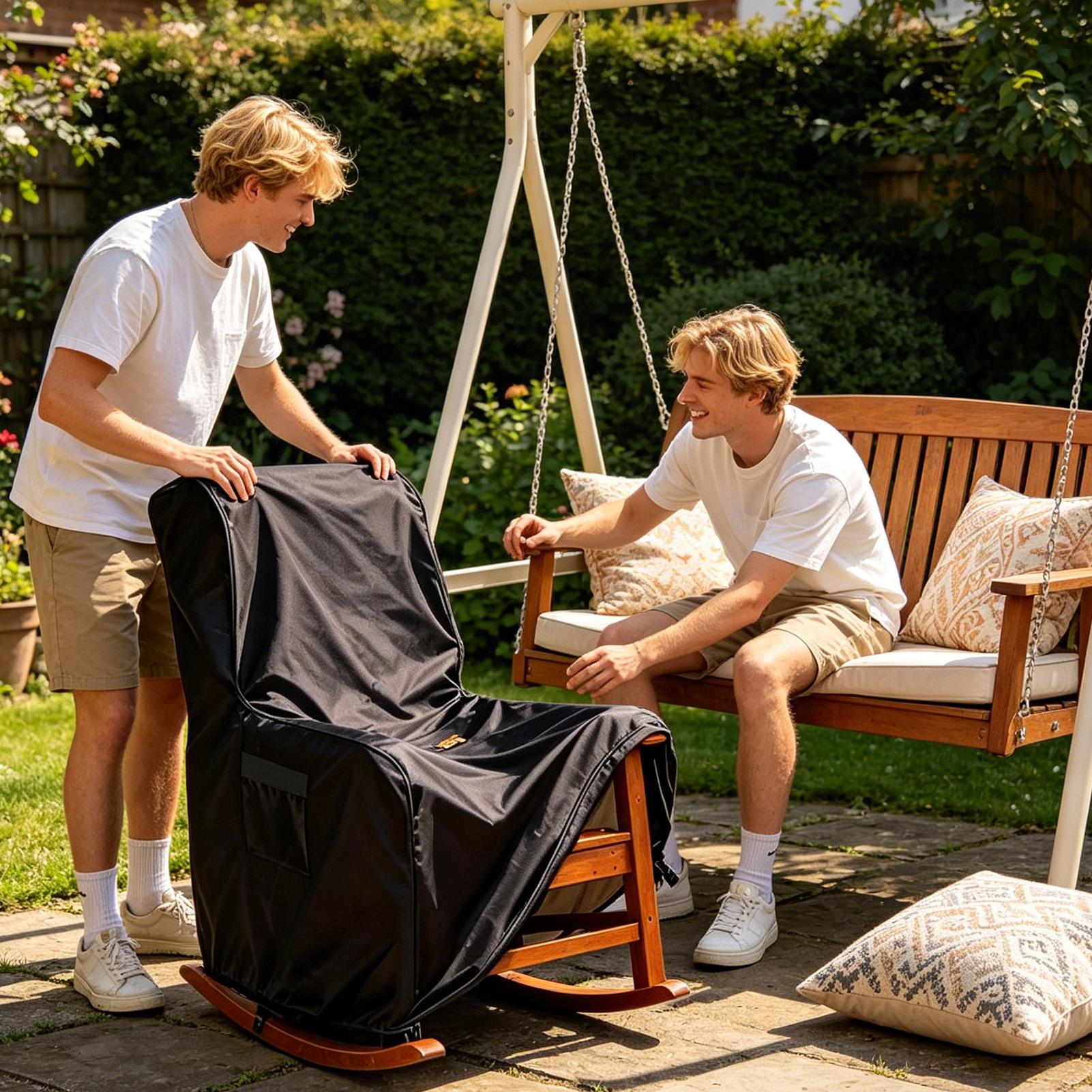 Penutup Kursi Santai Pelindung - Outdoor Furniture Heavy Duty ulasan dan harga