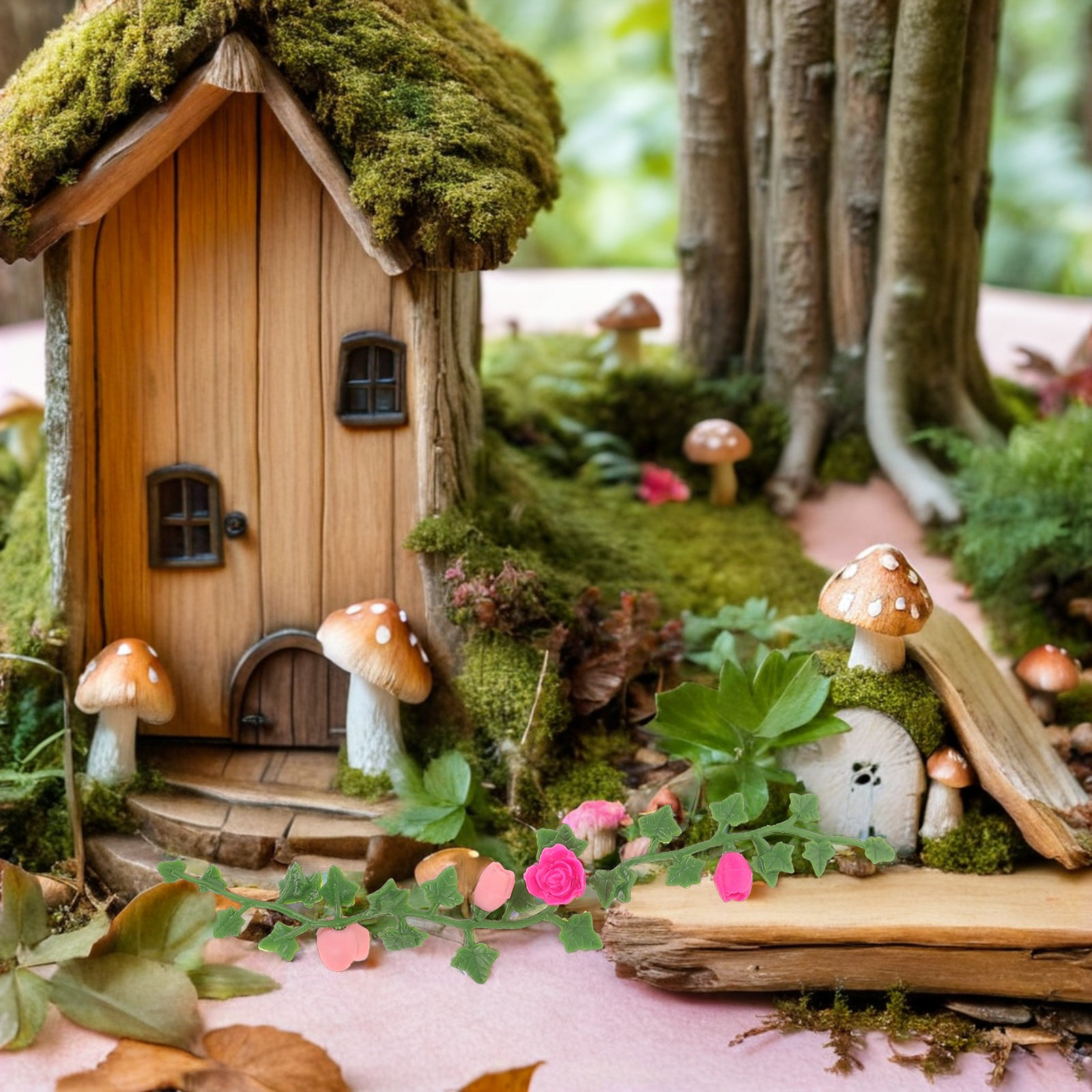 8Pcs Tanaman Mawar Miniatur Ri - Outdoor Furniture Decor ulasan dan harga