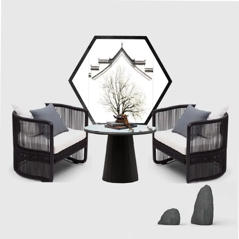 Set Sofa Rotan Outdoor, Furnit - Outdoor Furniture Weatherproof ulasan dan harga