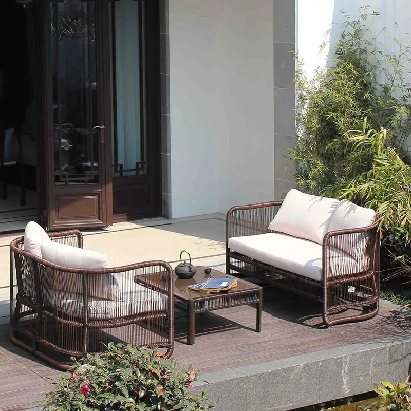 Set Sofa Rotan Outdoor, Furnit - Outdoor Furniture Weatherproof ulasan dan harga