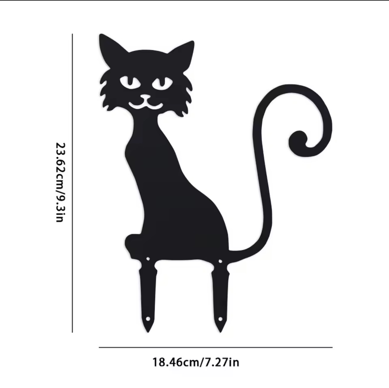 Patung Kucing Hitam Berbulu ya - Outdoor Furniture Decor ulasan dan harga